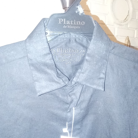 Mens Large Casual Button Down Shirt - Picture 2 of 7